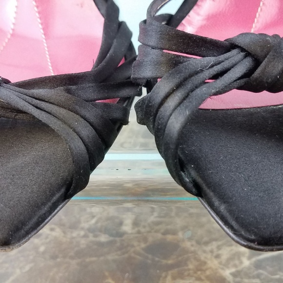 Kate Spade Italy Black Slingback High Heels 10 - Picture 5 of 8